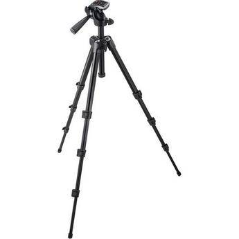 Manfrotto by Bogen Imaging 7301YB 4-Section Aluminum Tripod w/ 3-Way Head - Supports 7.7 lbs (3.5kg) 