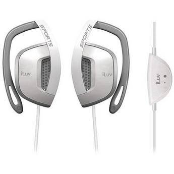 iLuv i303 Clip-On Stereo Headphones (White)