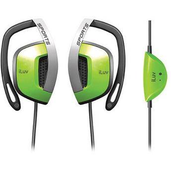 iLuv i303 Clip-On Stereo Headphones (Green)