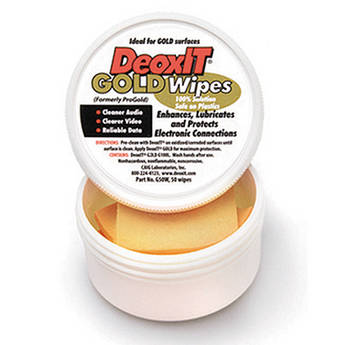 Hosa Technology DeoxIT GOLD Contact Enhancer Wipes (50 Wipes)