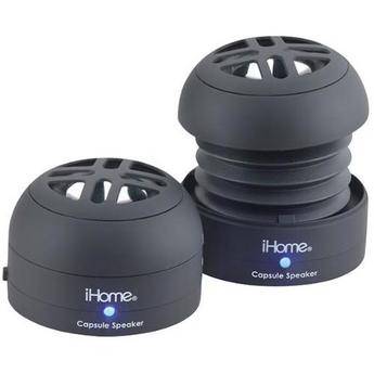 iHome iHM77BC Portable Multimedia Speakers (Black)