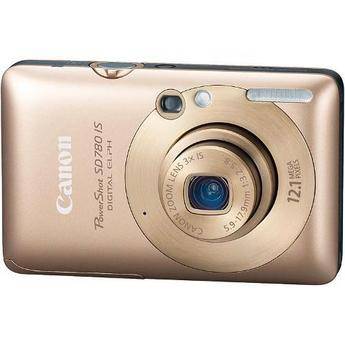 Canon C�mera Digital PowerShot SD780 IS (Ouro) com Kit B�sico de Acess�rios