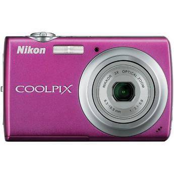 Nikon Coolpix S220 Digital Camera with Basic Accessory Kit (Magenta)