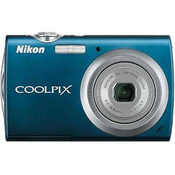 Nikon Coolpix S230 Digital Camera with Basic Accessory Kit (Night Blue)
