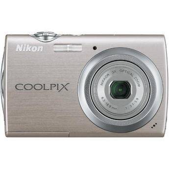 Nikon Coolpix S230 Digital Camera with Basic Accessory Kit (Warm Silver)