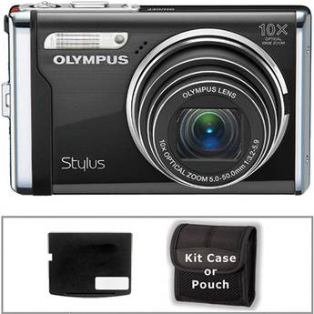 Olympus Stylus-9000 Digital Camera with Basic Accessory Kit (Black)
