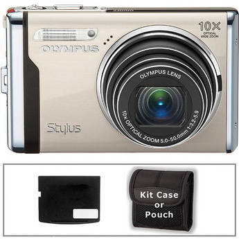 Olympus C�mera Digital Stylus-9000 com Kit de Acess�rios B�sico (Champagne)