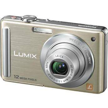 Panasonic Lumix DMC-FS25 Digital Camera (Gold) with Basic Accessory Kit