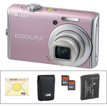 Nikon C�mera Digital Coolpix S620 com Kit de Acess�rios Deluxe (Rosa Dusty)
