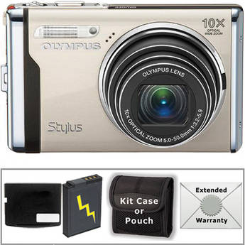 Olympus Stylus-9000 Digital Camera with Deluxe Accessory Kit (Champagne)