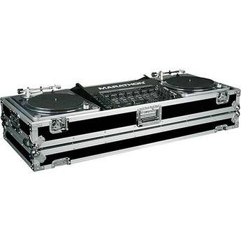 Marathon MA-DJ19W-BATTLE  Flight Ready Dual Turntable 19" Mixer Battle Style Coffin Case 