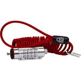 Kensington ComboSaver Combination Portable Notebook Lock (Red)