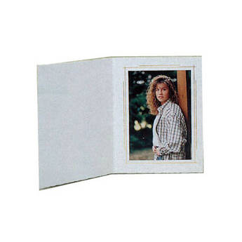 B. Oshrin Whitehouse Folder (6 x 8", White with Gold Trim)