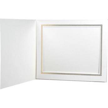 B. Oshrin Whitehouse Folder (8 x 10", White with Gold Trim)