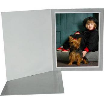 B. Oshrin Portrait Folder (5 x 7" Light Gray, 25 Pack)