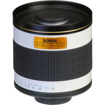 Bower 500mm f/6.3 Manual Focus Telephoto T-Mount Lens