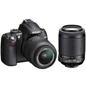 Nikon D5000 Digital SLR Camera Kit with 18-55mm VR & 55-200mm VR Lens