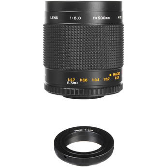 Bower 500mm f/8.0 Manual Focus Telephoto Lens for Canon EOS