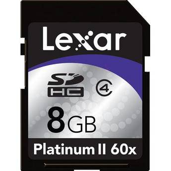 Lexar 8GB Platinum II 60x Secure Digital (SDHC) Card