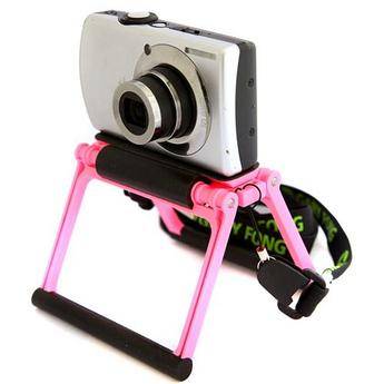 Gary Fong Flip Cage Tabletop Tripod for Compact Cameras (Cotton Candy Pink)