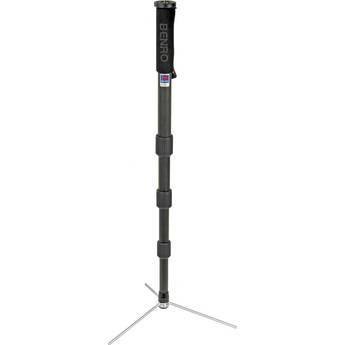Benro MC-96M8 8X Carbon Fiber 4-Section Monopod, with Support Legs - Supports 44.1 lbs (20 kg)