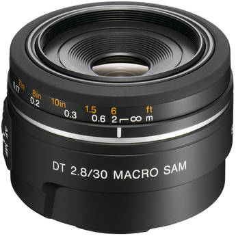 Sony SAL-30M28 30mm f/2.8 DT AF Macro Lens for Alpha & Minolta Digital SLRs