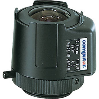 American Dynamics LD2616CS 1/3" CS Mount 2.6mm F1.6 DC Auto Iris Lens