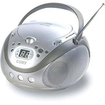 Coby CX-CD241 Portable CD Player (Silver)