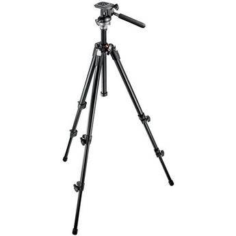 Manfrotto by Bogen Imaging 190XDB 3-Section Tripod w/ 390RC2 Pan/Tilt Head