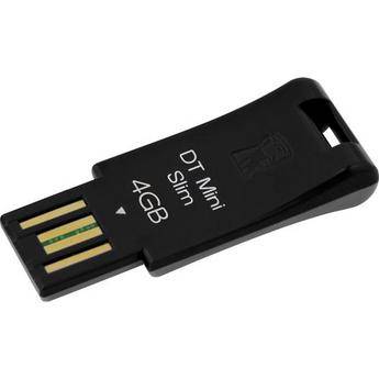 Kingston 4GB DataTraveler Mini Slim Flash Drive (Black)