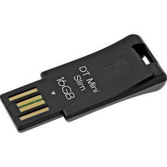 Kingston 16GB DataTraveler Mini Slim Flash Drive (Black)