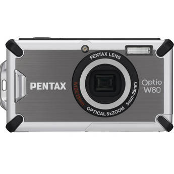 Pentax Optio W80 Digital Camera (Gunmetal Grey)