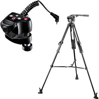 Manfrotto by Bogen Imaging TRIREMOTEKIT Aluminum Video Tripod Kit