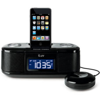 Alarm Clock with Bed Shaker for iPod
