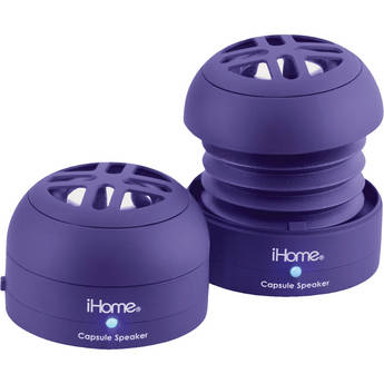iHome iHM77UC Portable Multimedia Speakers (Purple)