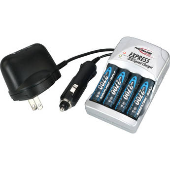 Ansmann 5207173 Express Speed Battery Charger With 4 AA 2700mAh Batteries