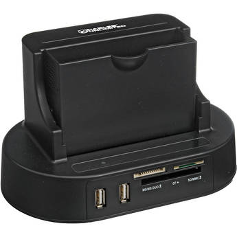 Cables Unlimited USB2.0+eSATA to SATA Hard Drive Dock with 2 Port Hub and Memory Card Reader