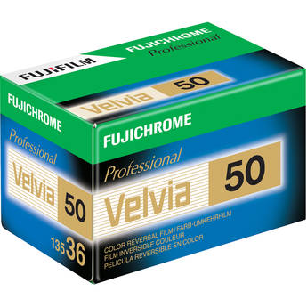 Fujifilm RVP 135-36 Fujichrome Velvia 50 Professional Color Slide Film (ISO-50) (5 Rolls)