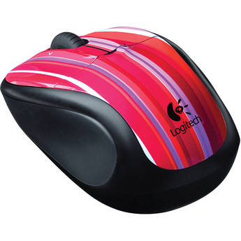 Logitech V220 Cordless Optical Mouse for Notebooks (Candy Strip) 910001467