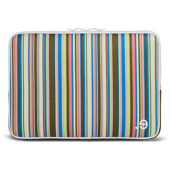 be.ez La robe Allure Laptop Sleeve (Colored Stripes and Light Gray)