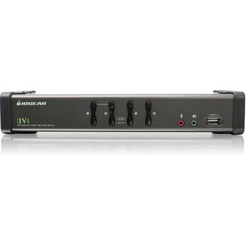 Iogear 4-Port DVI KVMP Switch with Cables