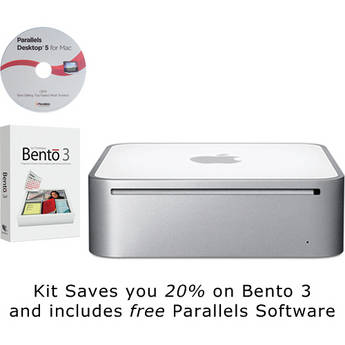 Apple Mac mini Desktop Computer (Late 2009) with Bento 3 and Parallels 5 Software