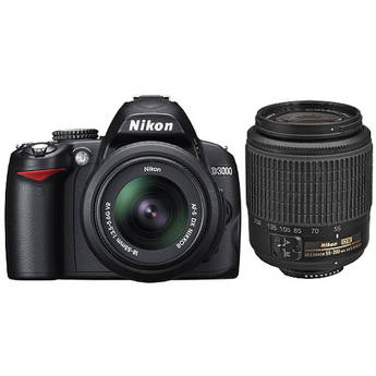 Nikon [KIT] D3000 SLR Digital Camera with 18-55mm VR & 55-200m