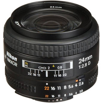 Nikon Lente Grande Angular AF Nikkor 24mm f/2.8D Autofoco