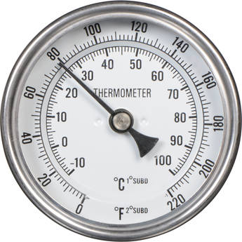 Delta 3" Dial Darkroom Thermometer 1/2" IPC