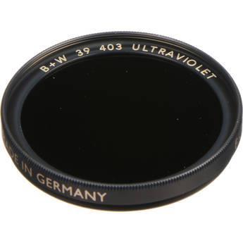 B+W 39mm UV (403) Black   Glass Filter