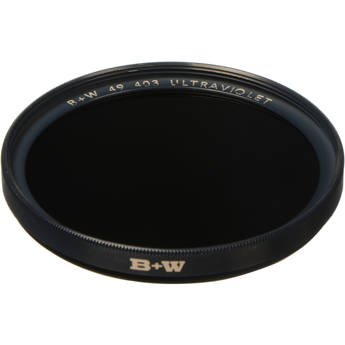 B+W 49mm UV (403) Black   Glass Filter