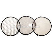 Delta Honeycomb Grid Set of 3 - 7", Black