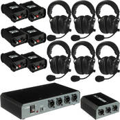 Porta-Com COM-60FC 6 Headset Wired Intercom System