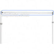 Da-Lite 2-CB-2-Section Crossbar 42080